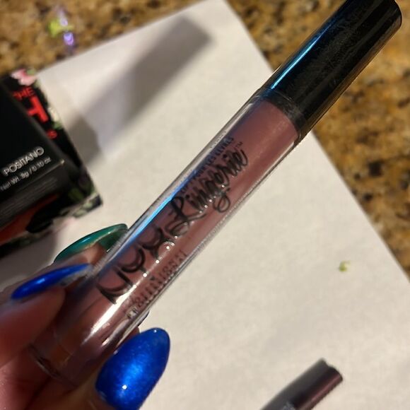 Lip Plumper Gloss, Metallic Eyeshadow, Eyeliner and Lipstick NEW Bundle w Case - Picture 6 of 9